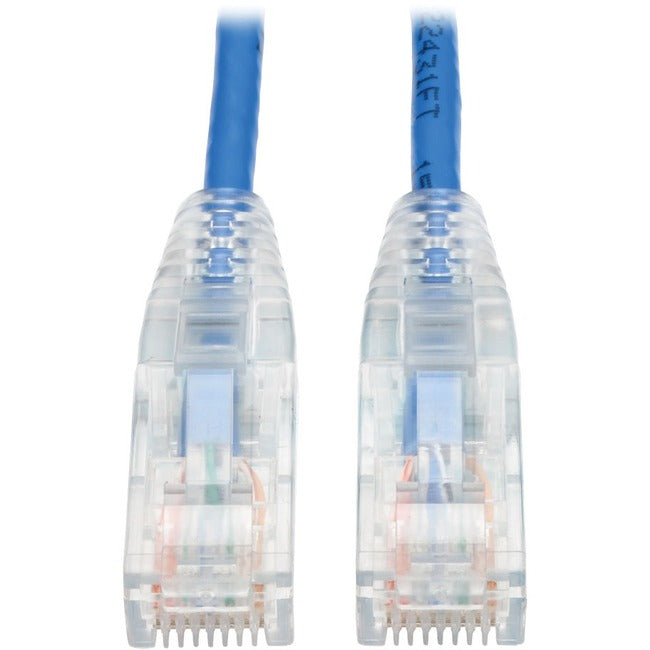 Tripp Lite 6ft Cat6 Gigabit Snagless Molded Slim UTP Patch Cable RJ45 M/M Blue 6'