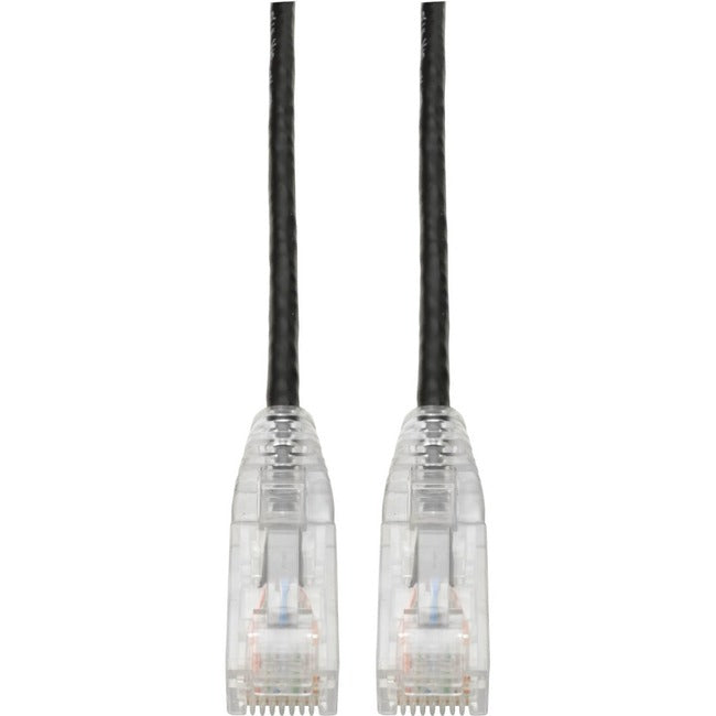 Tripp Lite Cat6 UTP Patch Cable (RJ45) - M/M, Gigabit, Snagless, Molded, Slim, Black, 3 ft.