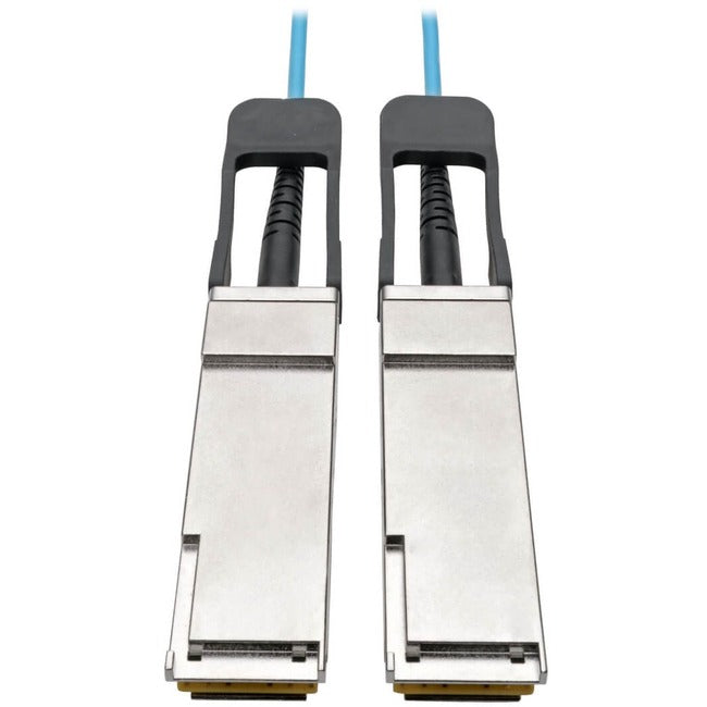 Tripp Lite QSFP+ to QSFP+ Active Optical Cable - 40Gb, AOC, M/M, Aqua, 10 m (32.8 ft.)