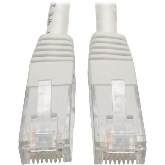 Tripp Lite 7ft Cat6 Gigabit Molded Patch Cable RJ45 M/M 550MHz 24 AWG White