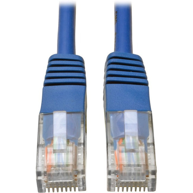 Tripp Lite Cat5e 350 MHz Molded UTP Patch Cable (RJ45 M/M), Blue, 12 ft.