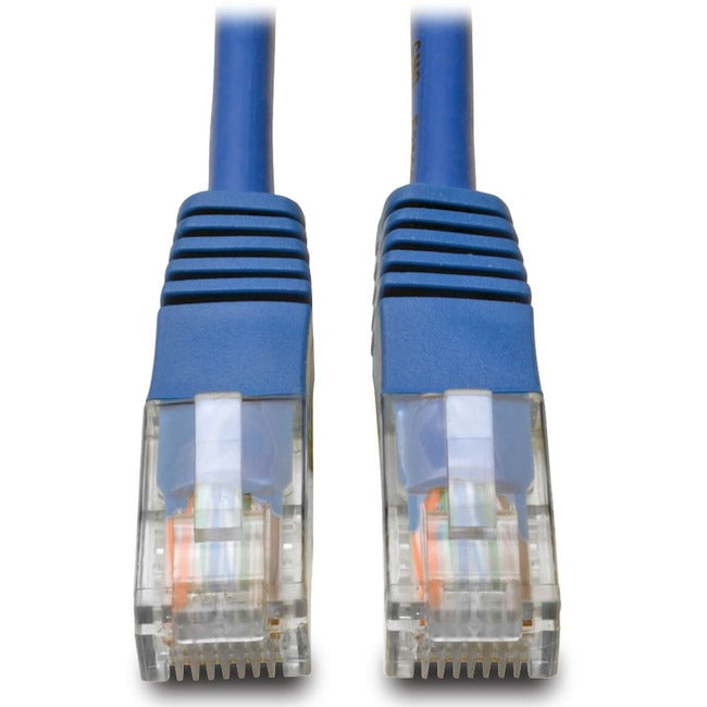 Tripp Lite 1ft Cat5e / Cat5 350MHz Molded Patch Cable RJ45 M/M Blue 1'