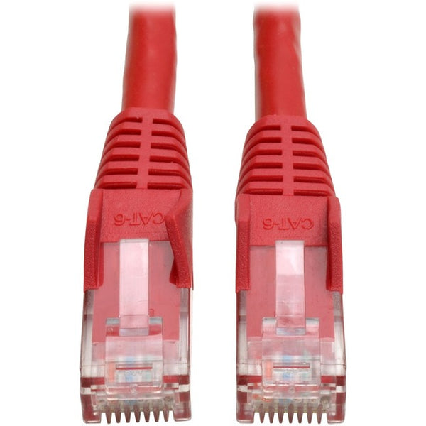 Tripp Lite 5ft Cat6 Gigabit Snagless Molded Patch Cable RJ45 M/M Red 5'