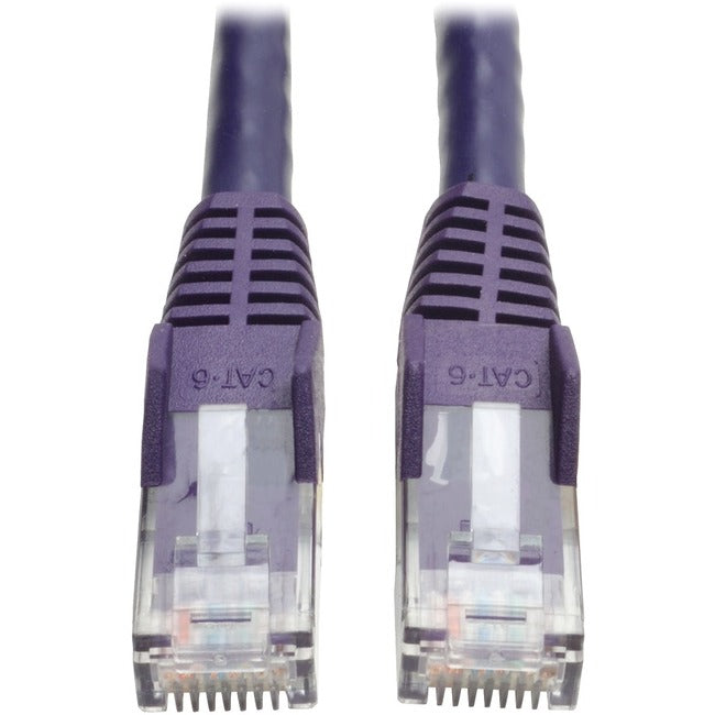 Tripp Lite 5ft Cat6 Gigabit Snagless Molded Patch Cable RJ45 M/M Purple 5'