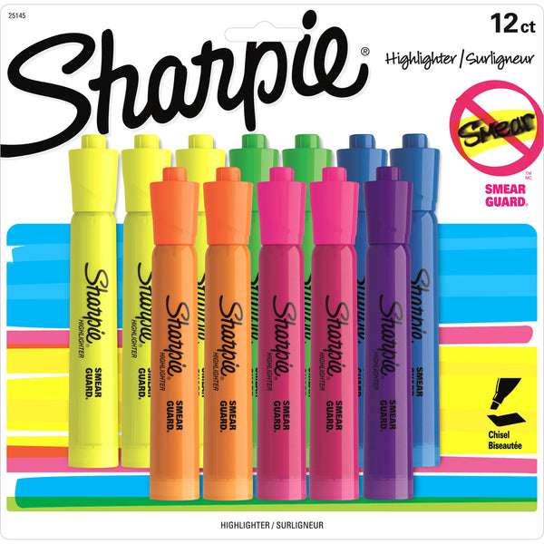 Dymo 12cd Sharpie Accent Tank Asst