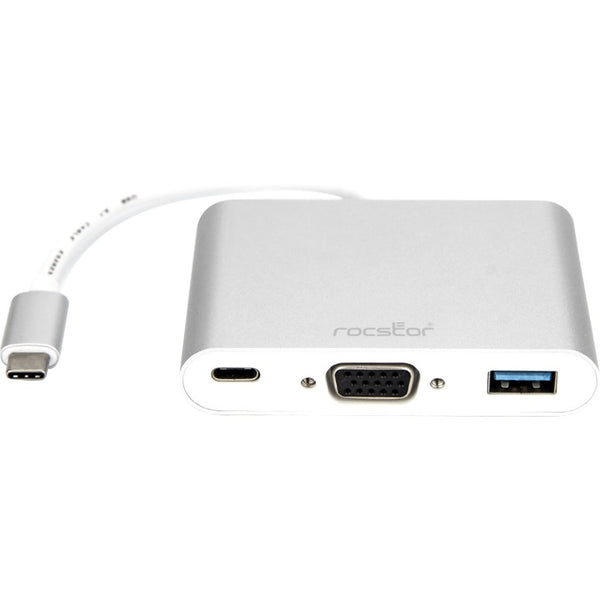 Rocstor Usb-c To Vga Multifunction Adapter And