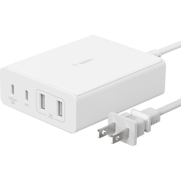 Belkin International Inc Wch010dqwh - Boostcharge Pro 4-port Gan Charger 108w - 4-port Gan Charger Includ