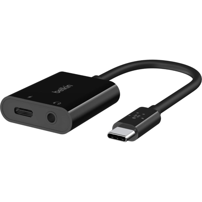 Belkin International Inc 3.5 Mm Audio + Usb-c Charge Adapter