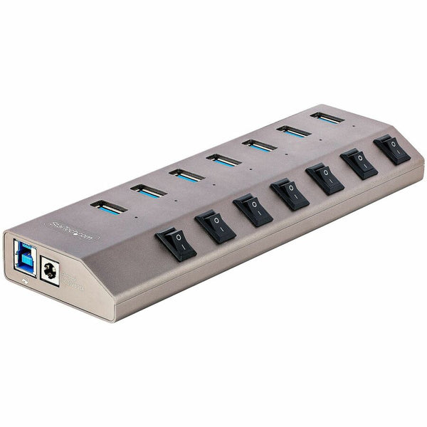 Startech 7 Port Usb 3.2/3.1 Gen 1/3.0 5gbps Hub W/individual Port Switches - 7x Usb Type-