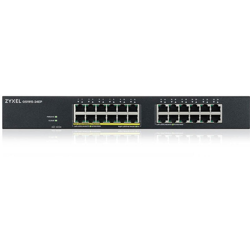 Zyxel Communications Gs1915-24ep - 24-port Gbe Poe+ L2 Smart Managed Switch W/nebula Cloud Option (13