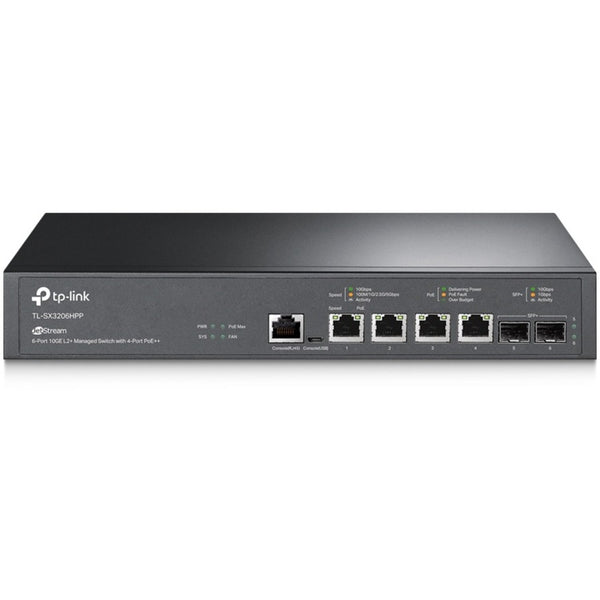 Tp-link Usa Corporation Jetstream 4-port 10gbase-t And 2-port 10ge Sfp+ L2+ Managed Switch With 4-port P