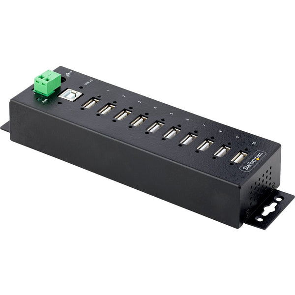 Startech 10-port Industrial Usb 2.0 Hub Is Built With A Cold-rolled Steel Housing For Tem