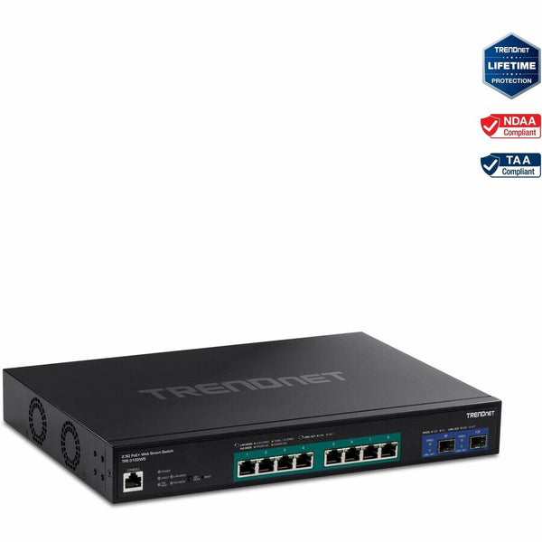 Trendnet Inc 10-port 2.5g Web Smart Poe+ Switch With 10g Sfp+ Slots