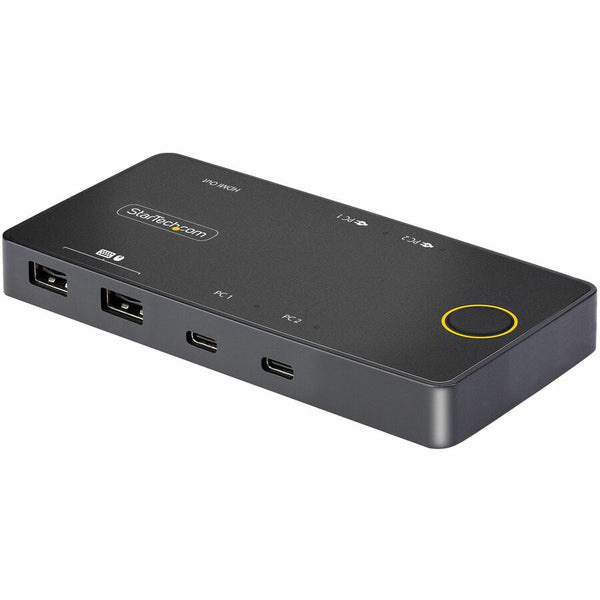 Startech 2-port Usb-c Kvm Switch, Single-4k 60hz Hdmi Monitor, Dual-100w Power Delivery P