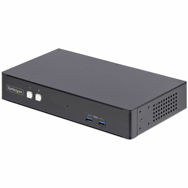 Startech 2-port Dual-monitor Displayport Kvm Switch, Rs232 Serial Control, 4k 60hz, 2x Us