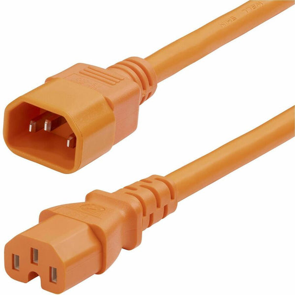 Startech 6ft (1.8m) Heavy Duty Pdu Power Cord, Iec 60320 C14 To Iec 60320 C15, 15a 250v,