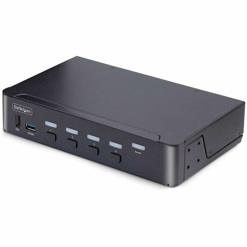 Startech 4-port Displayport Kvm Switch, 8k 60hz / 4k 144hz, Single Display, Dp 1.4, 2x Us