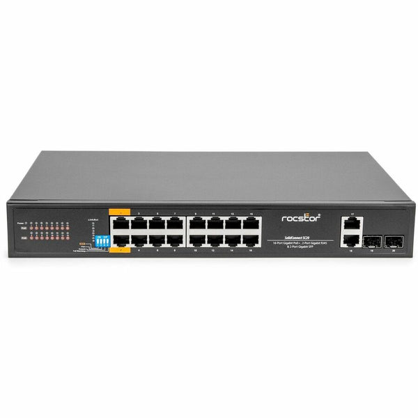 Rocstor Solidconnect Sc20 16-port Poe+ Gigabit U