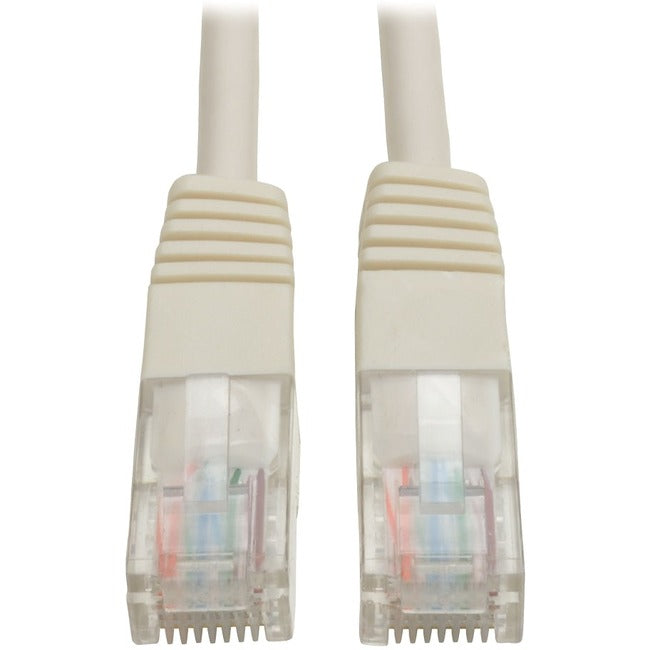 Tripp Lite 7ft Cat5e - Cat5 350MHz Molded Patch Cable RJ45 M-M White 7' - American Tech Depot