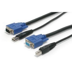 StarTech.com 15 ft 2-in-1 Universal USB KVM Cable - American Tech Depot