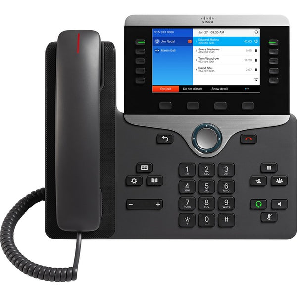 Cisco 8841 IP Phone - Corded - Wall Mountable - Charcoal