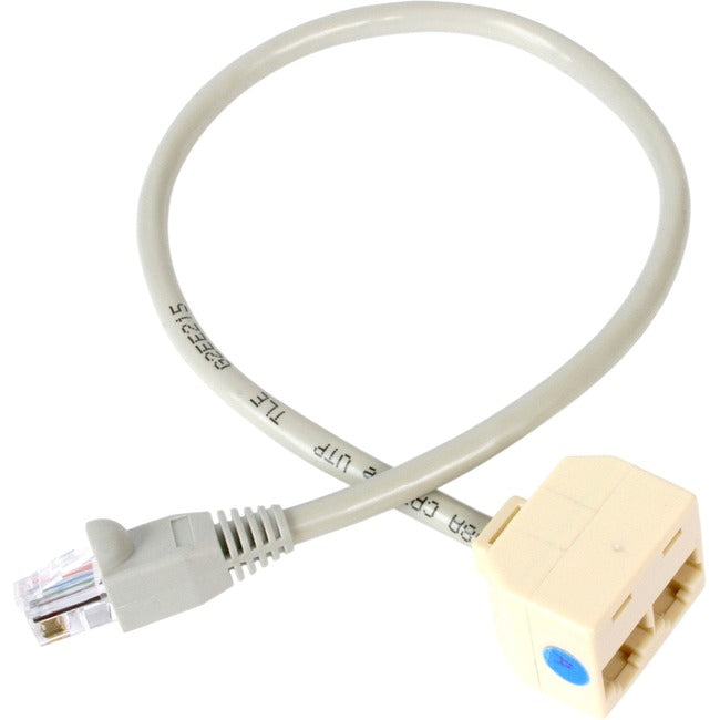 StarTech.com 2-to-1 RJ45 Splitter Cable Adapter - Network splitter - RJ-45 (M) - RJ-45 (F) - American Tech Depot