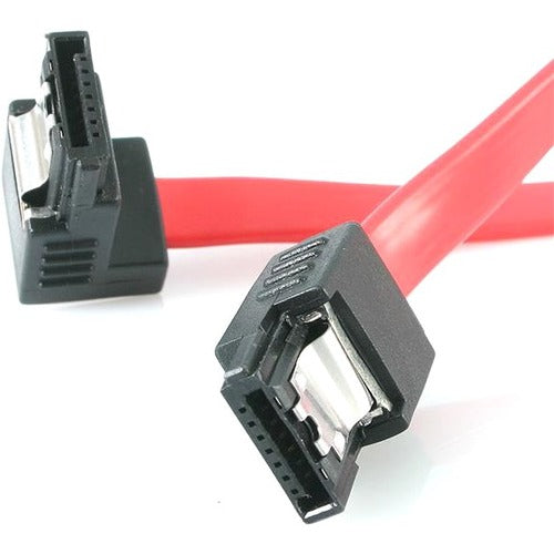 StarTech.com 12in Latching SATA to Right Angle SATA Serial ATA Cable - American Tech Depot