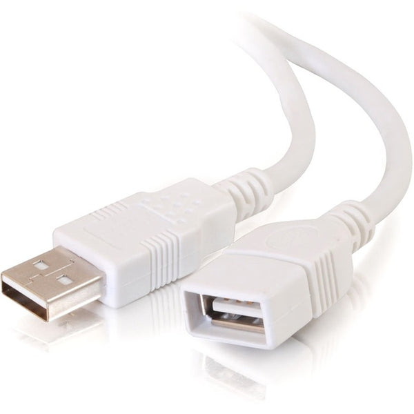 C2G 2m USB Extension Cable - USB 2.0 A to A White - M-F - 6ft - American Tech Depot