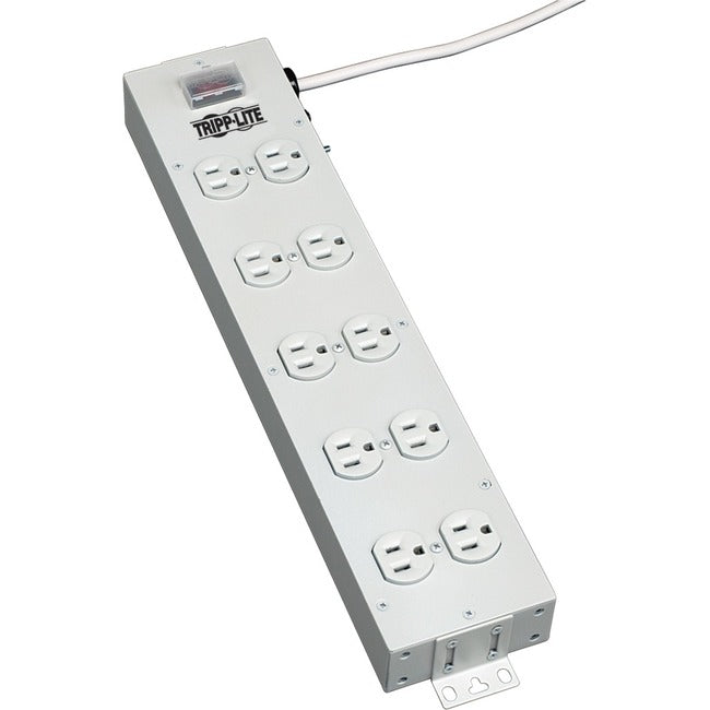 Tripp Lite Power Strip 120V 5-15R 10 Outlet Metal 15' Cord 5-15P - American Tech Depot