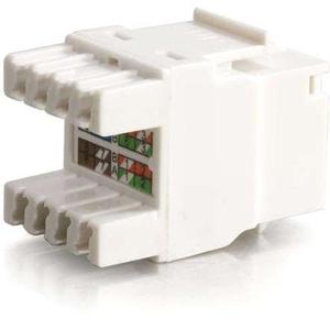 C2G Cat5E RJ45 UTP Keystone Jack - White - American Tech Depot