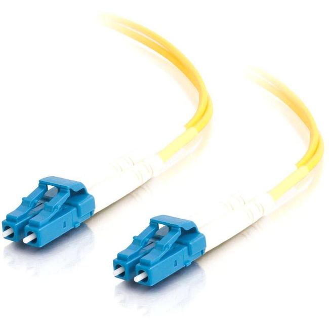 C2G 8m LC-LC 9-125 Duplex Single Mode OS2 Fiber Cable - Yellow - 26ft - American Tech Depot