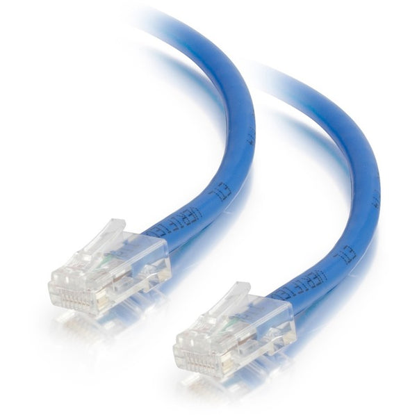 C2G 1ft Cat5e Non-Booted Unshielded Network Patch Ethernet Cable - Blue - American Tech Depot