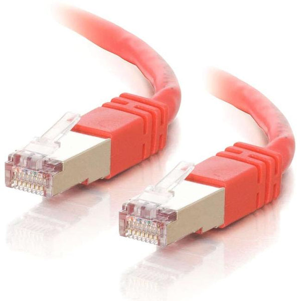 C2G-10ft Cat5e Molded Shielded (STP) Network Patch Cable - Red - American Tech Depot