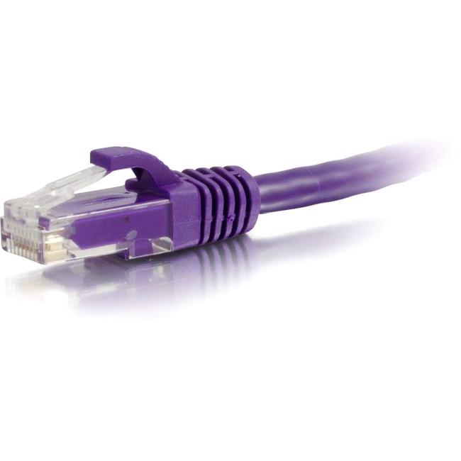 C2G 1ft Cat6 Ethernet Cable - Snagless Unshielded (UTP) - Purple - American Tech Depot