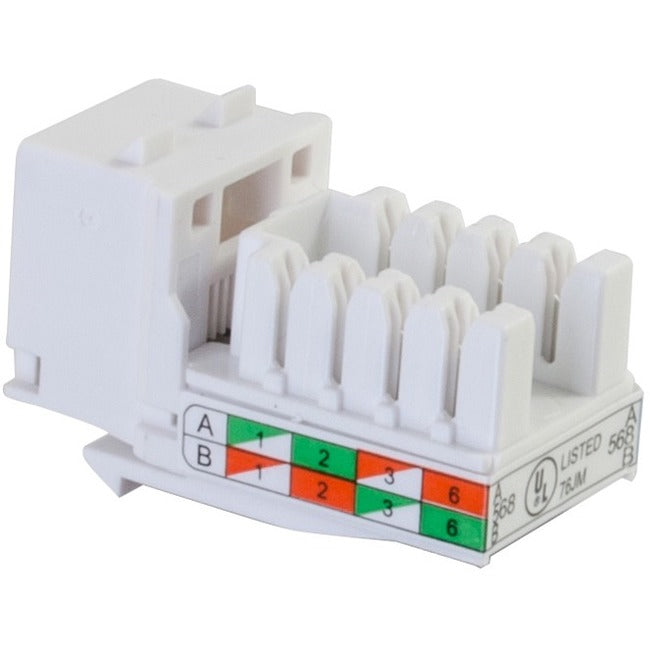 C2G Cat6 RJ45 UTP Keystone Jack - White - American Tech Depot