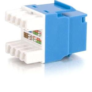 C2G Cat5E RJ45 UTP Keystone Jack - Blue - American Tech Depot