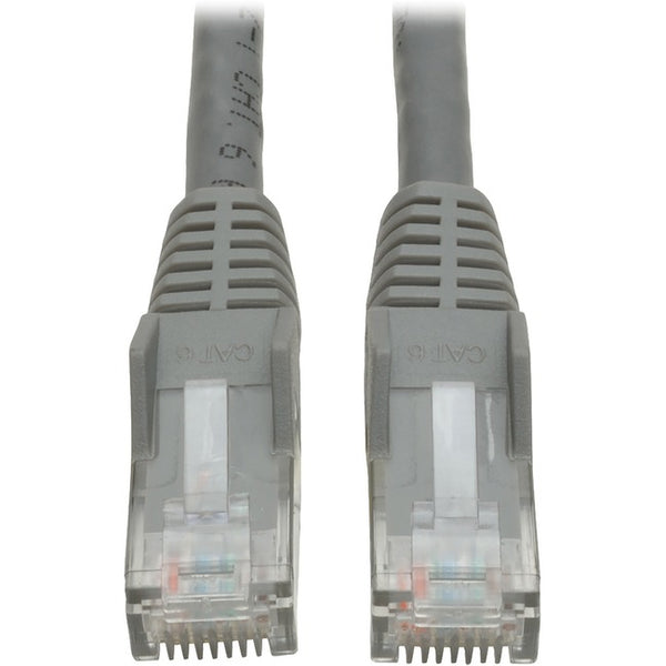 Tripp Lite 1ft Cat6 Gigabit Snagless Molded Patch Cable RJ45 M-M Gray 1' - American Tech Depot