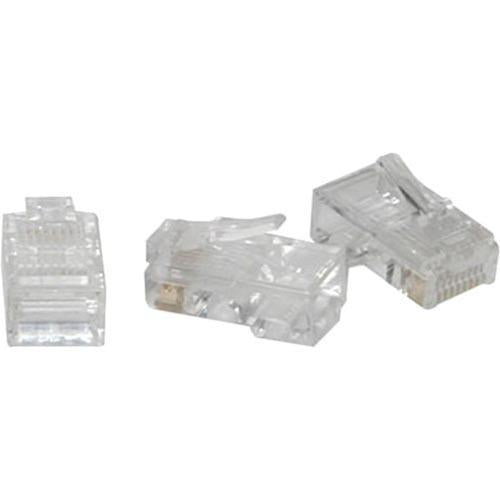 C2G RJ45 Cat5 8x8 Modular Plug for Flat Stranded Cable - 10pk - American Tech Depot