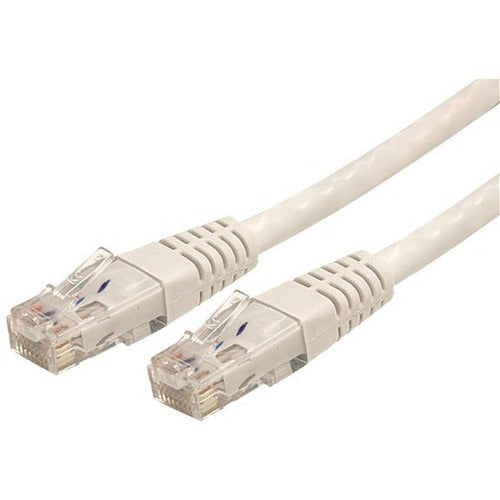 StarTech.com 100ft CAT6 Ethernet Cable - White Molded Gigabit CAT 6 Wire - 100W PoE RJ45 UTP 650MHz - Category 6 Network Patch Cord UL-TIA - American Tech Depot