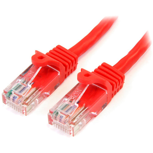 StarTech.com 30 ft Red Snagless Cat5e UTP Patch Cable - American Tech Depot