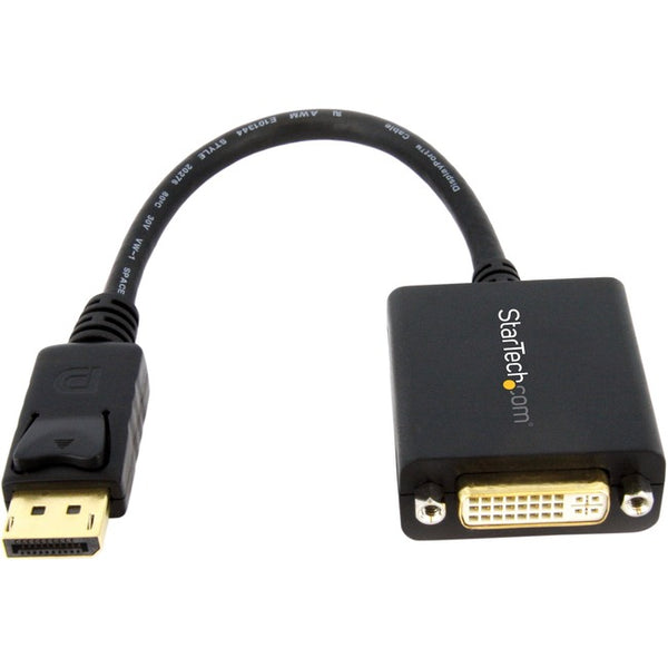 StarTech.com DisplayPort To DVI Adapter - Passive - 1080p -DP to DVI - Display Port to DVI-D Adapter - American Tech Depot