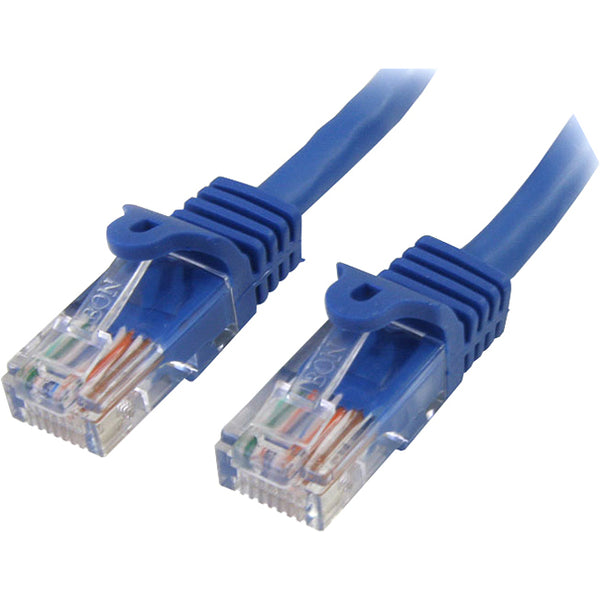 StarTech.com 25 ft Blue Snagless Cat5e UTP Patch Cable - American Tech Depot