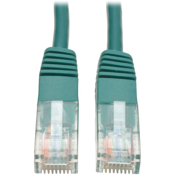 Tripp Lite 1ft Cat5e - Cat5 350MHz Molded Patch Cable RJ45 M-M Green 1' - American Tech Depot