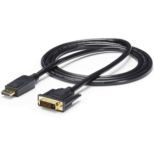 StarTech.com DisplayPort To DVI Cable - 6 ft - 2m - Passive - 1080p - DP to DVI Cable - DisplayPort Adapter Cable - American Tech Depot