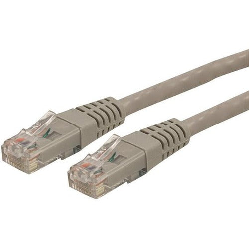 StarTech.com 50ft CAT6 Ethernet Cable - Gray Molded Gigabit CAT 6 Wire - 100W PoE RJ45 UTP 650MHz - Category 6 Network Patch Cord UL-TIA - American Tech Depot