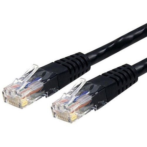 StarTech.com 100ft CAT6 Ethernet Cable - Black Molded Gigabit CAT 6 Wire - 100W PoE RJ45 UTP 650MHz - Category 6 Network Patch Cord UL-TIA - American Tech Depot