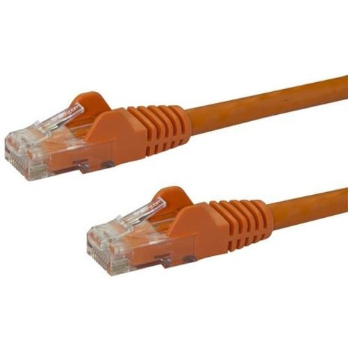 StarTech.com 50ft CAT6 Ethernet Cable - Orange Snagless Gigabit CAT 6 Wire - 100W PoE RJ45 UTP 650MHz Category 6 Network Patch Cord UL-TIA - American Tech Depot