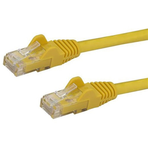 StarTech.com 50ft CAT6 Ethernet Cable - Yellow Snagless Gigabit CAT 6 Wire - 100W PoE RJ45 UTP 650MHz Category 6 Network Patch Cord UL-TIA - American Tech Depot