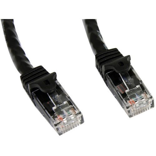 StarTech.com 75ft CAT6 Ethernet Cable - Black Snagless Gigabit CAT 6 Wire - 100W PoE RJ45 UTP 650MHz Category 6 Network Patch Cord UL-TIA - American Tech Depot