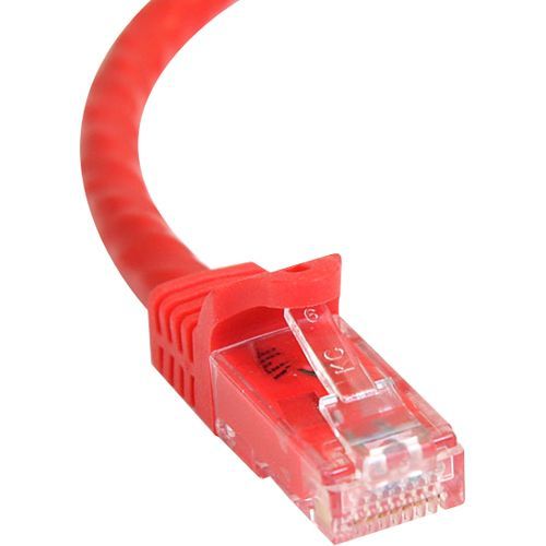 StarTech.com 75ft CAT6 Ethernet Cable - Red Snagless Gigabit CAT 6 Wire - 100W PoE RJ45 UTP 650MHz Category 6 Network Patch Cord UL-TIA - American Tech Depot